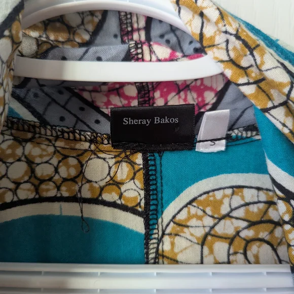 Colorful Patterned Kimono Cardigan - Picture 4 of 6